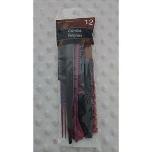 Vintage Combs Package 11 Purple Basic Solutions Greenbrier Plastic Hairdressing